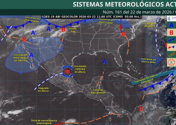 Pronóstico del clima Quintana Roo 22 marzo 2026