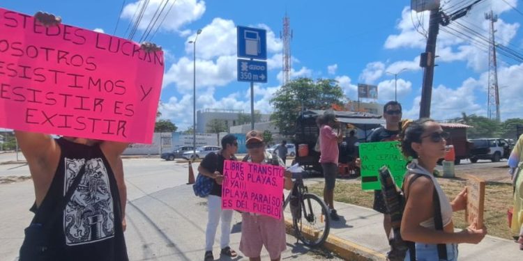 Habitantes de Tulum anuncian protesta pacífica en Glorieta de las Ruinas