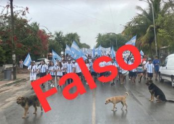 Bacalar Nueva Argentina: Desmiente Alcalde Marcha Falsa