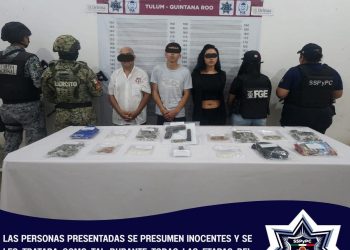 Detención taxista Tulum droga arma: Blindaje Tulum actúa