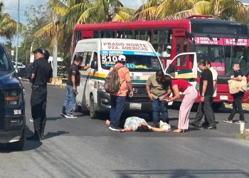 Atropello fiscal Cancún: Accidente frente a FGE