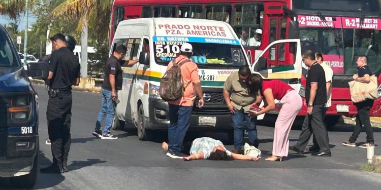 Atropello fiscal Cancún: Accidente frente a FGE