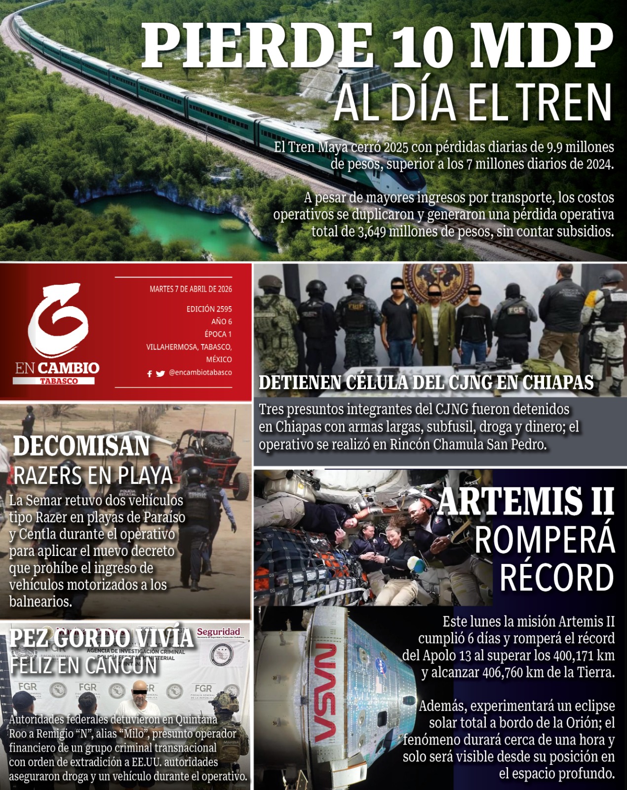 contraPortada en cambio tabasco 7 abril 2026