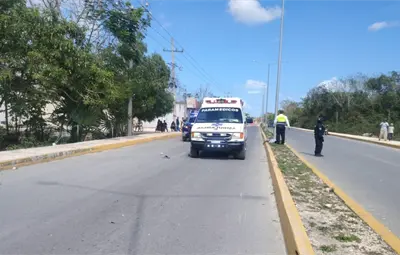 Accidente motociclista Isla Mujeres deja un fallecido