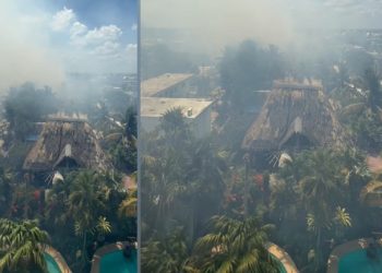 Incendio en Holbox alcanza hotel Villas Ponto