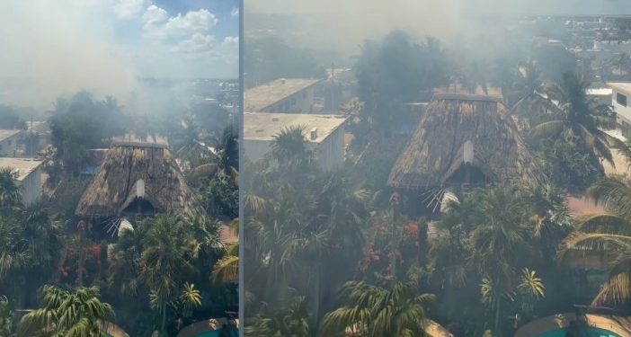 Incendio en Holbox alcanza hotel Villas Ponto