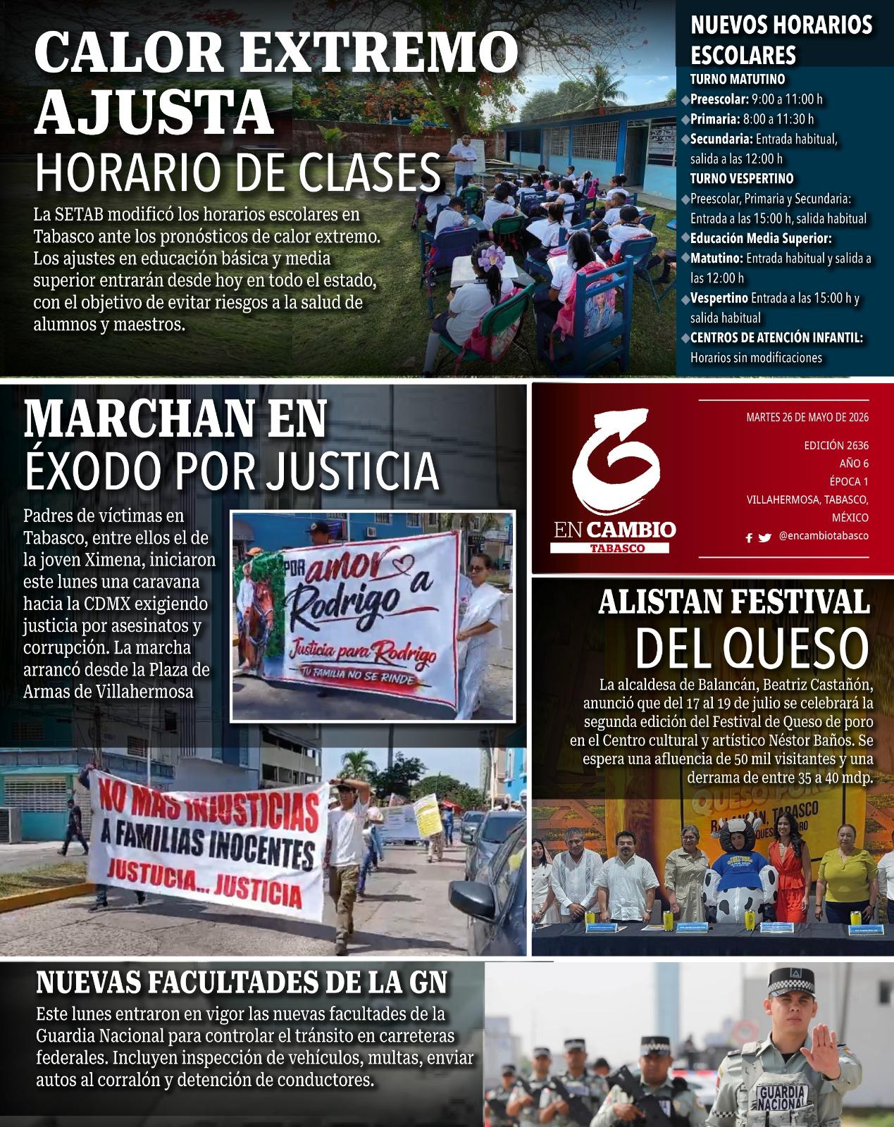 contra portada en cambio diario tabasco 26 mayo 2026 contra portada en cambio diario tabasco 26 mayo 2026