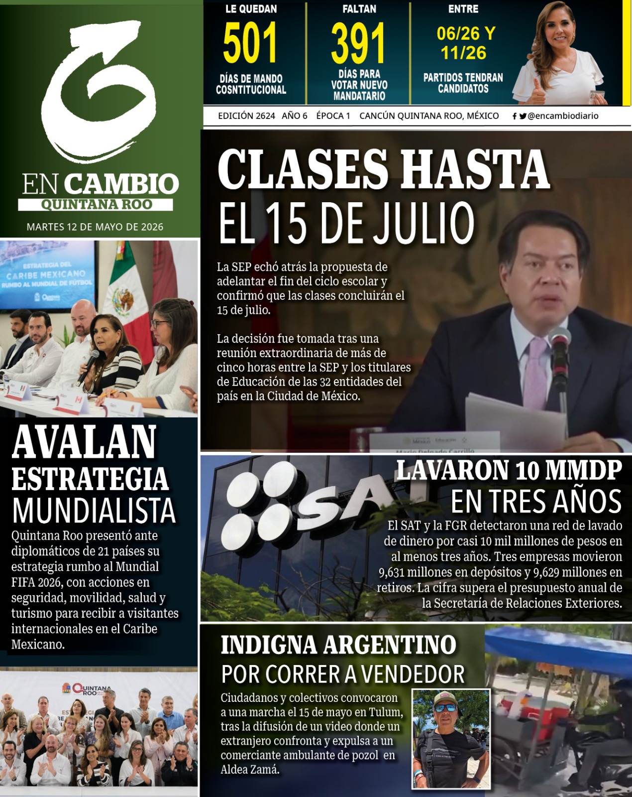 en cambio diario qroo 12 mayo 2026