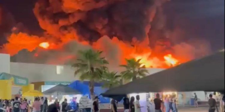 Incendio en la Feria Tabasco