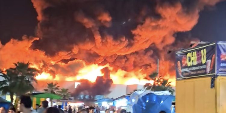 Incendio en la Nave 1 del Parque Tabasco