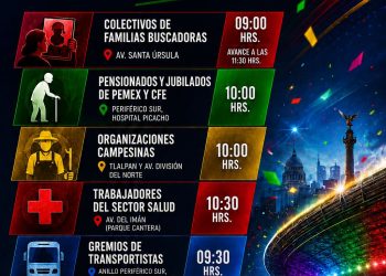Movilizaciones en CDMX este 11 de junio