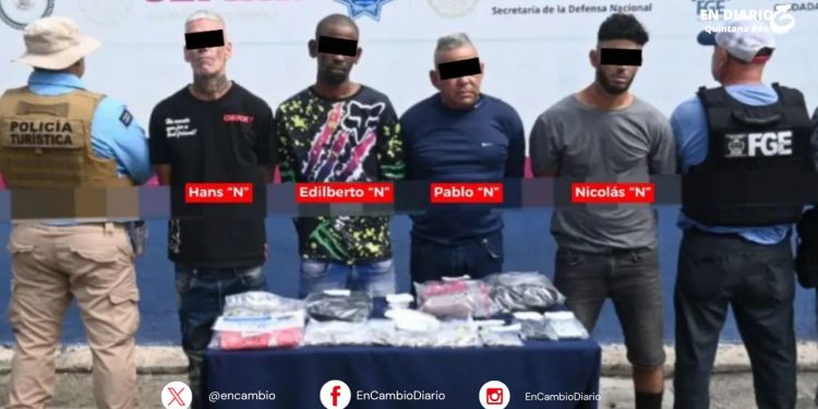 Vinculan a proceso a cuatro extranjeros por presunto narcomenudeo en Cancún
