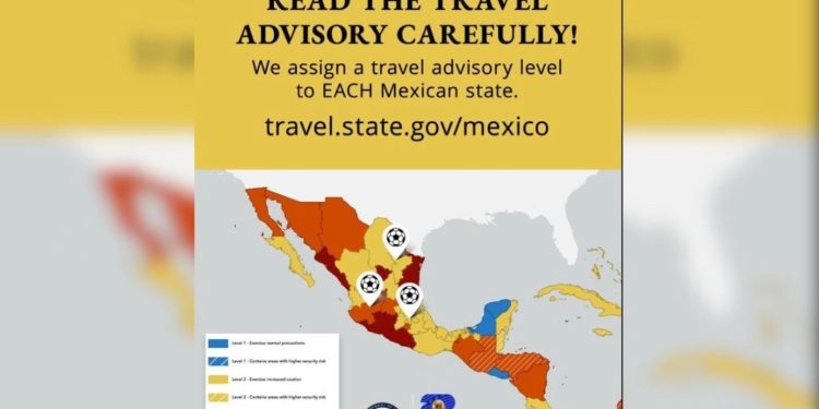 alerta de viaje a México
