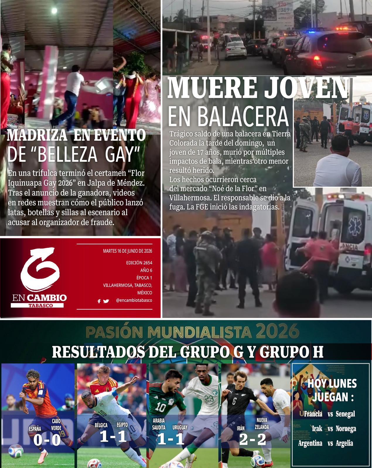 contra portada en cambio de tabasco 16 junio 2026 contra portada en cambio de tabasco 16 junio 2026