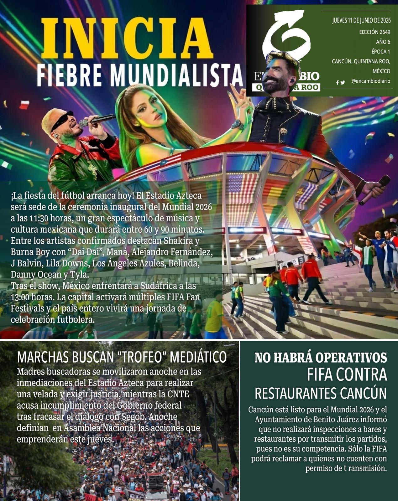 contra portada en cambio qroo 11 junio 2026 contra portada en cambio qroo 11 junio 2026