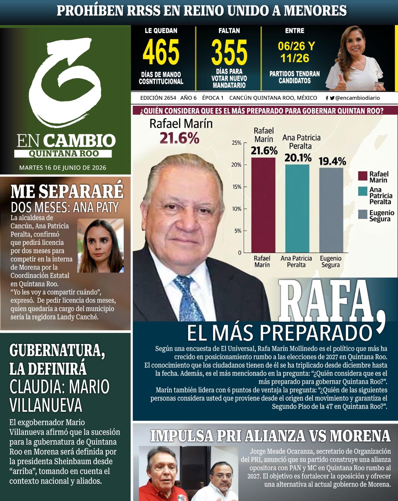 portada en cambio de qroo 16 junio 2026 portada en cambio de qroo 16 junio 2026