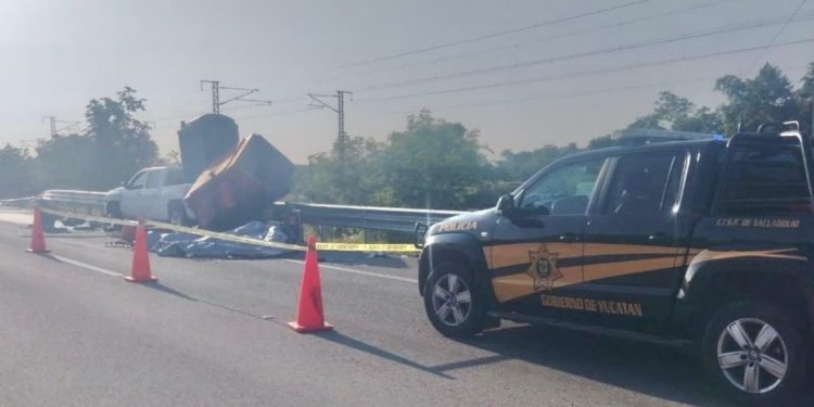 Accidente carretera Merida Cancun hoy deja un muerto