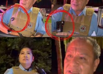 Video sobre el uso de cámaras corporales Policía Turística Cancún durante una intervención en Benito Juárez.