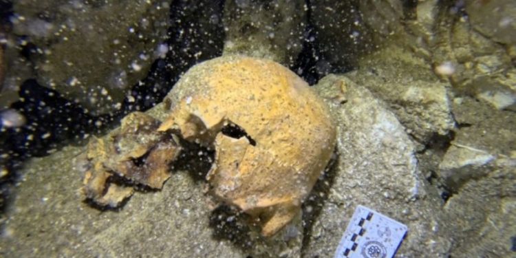 Especialistas del INAH realizan trabajos de investigación en un cenote de Playa del Carmen donde fueron localizados restos de una mujer milenaria.