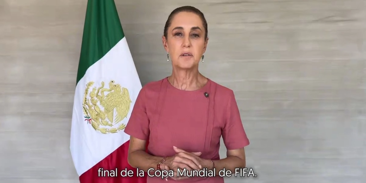 asistencia de Sheinbaum a la final de Mundial