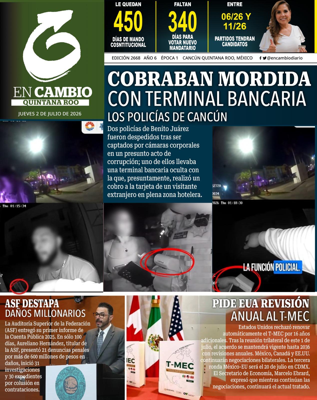 portada en cambio qroo 2 julio 2026 portada en cambio qroo 2 julio 2026
