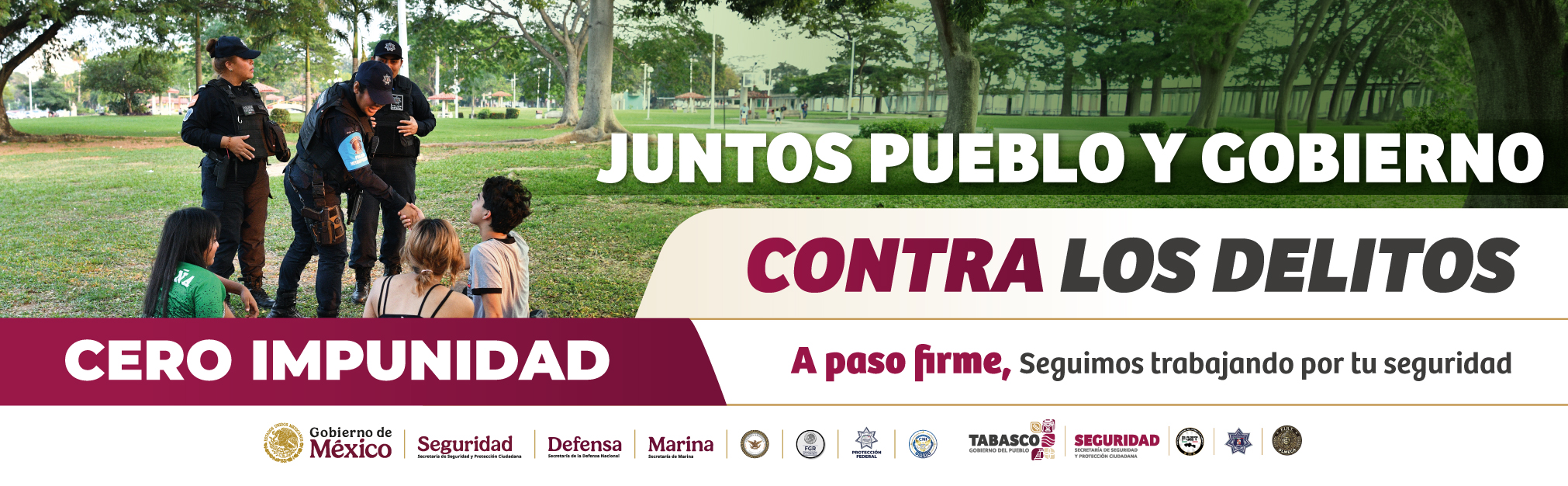 Juntos pueblo y gobierno contra los delitos