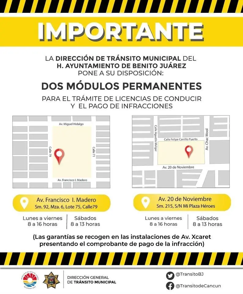 Módulos-para pago de multas de transito en playa del carmen 2027
