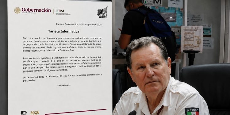 INM releva a titular en Quintana Roo
