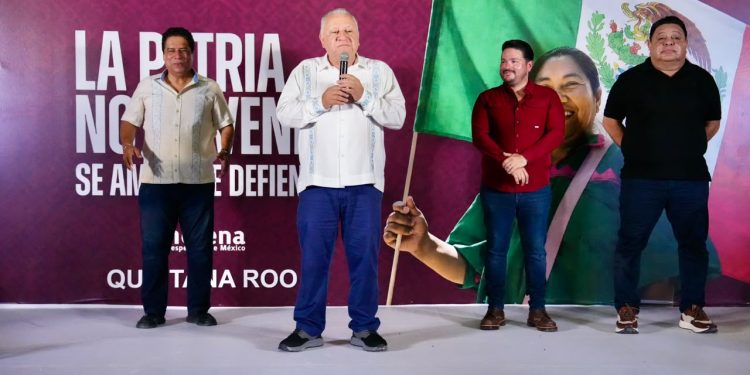 Rafa Marín llama en Playa del Carmen a cerrar filas en defensa de la transformación y la soberanía