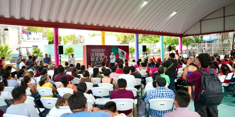 Rafa Marín llama en Isla Mujeres a defender la soberanía y fortalecer la Cuarta Transformación