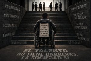 Profesionista con discapacidad busca una oportunidad dentro de un mercado laboral inclusivo