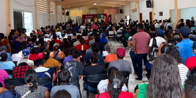 Rafa Marín fortalece el llamado a defender la Transformación y la soberanía nacional en Puerto Morelos