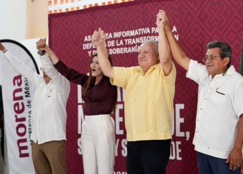 Rafa Marín fortalece el llamado a defender la Transformación y la soberanía nacional en Puerto Morelos