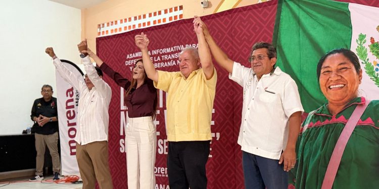 Rafa Marín fortalece el llamado a defender la Transformación y la soberanía nacional en Puerto Morelos