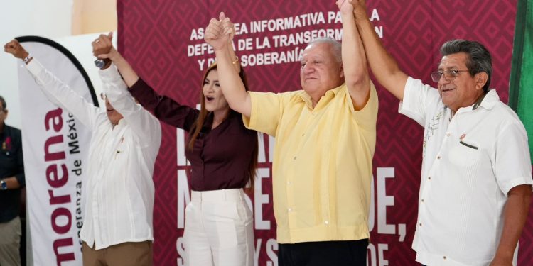 Rafa Marín fortalece el llamado a defender la Transformación y la soberanía nacional en Puerto Morelos