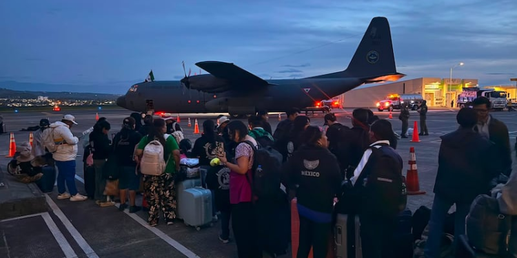 Mexicanos repatriados desde Estados Unidos