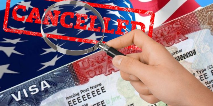 Visas canceladas por Estados Unidos