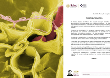 Cae el personal médico: salmonelosis masiva intoxica a más de 100 doctores en el Hospital General de México