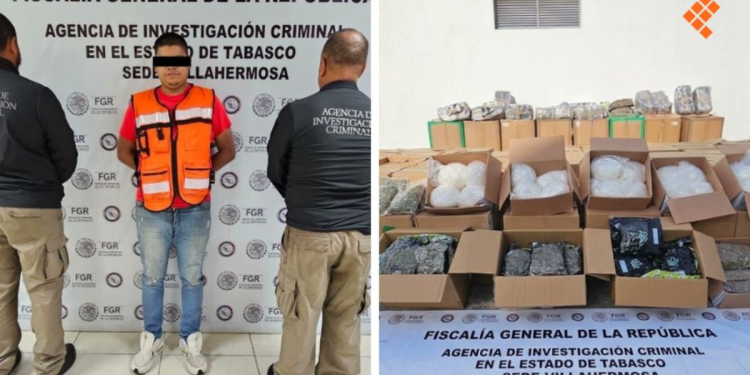 Caen más de 1.5 toneladas de droga en Tabasco vinculan a proceso a sujeto que intentó sobornar a federales