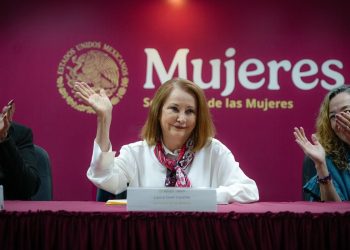 Laura Itzel Castillo en la Secretaría de Mujeres