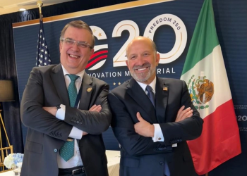 Reunión de Marcelo Ebrard con Howard Lutnick