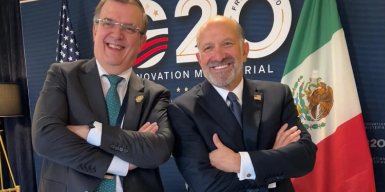 Reunión de Marcelo Ebrard con Howard Lutnick